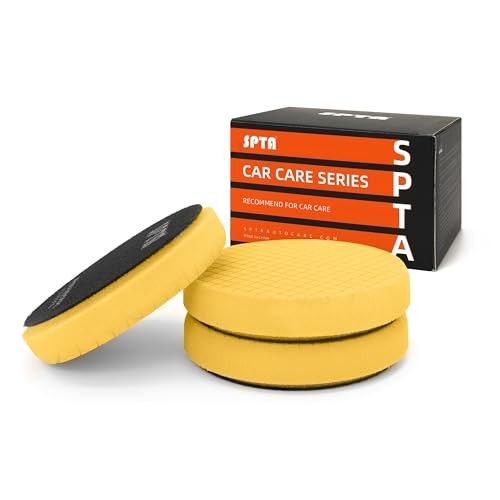 SPTA 3-Piece Yellow Medium Cut Polishing Pads, 125mm — image 1