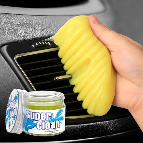 TeSabMi Reusable Car Cleaning Gel for Air Vents and Interior Crevices, Yellow — image 1