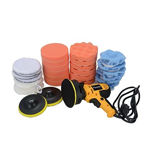 YORKING 600W Rotary Buffer Polisher with 6 Speeds and 125mm Base — image 1