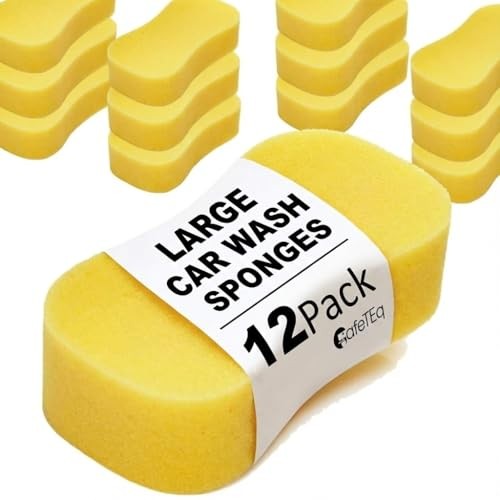 CafeTEq 12-Pack Large Car Wash Sponges — image 1