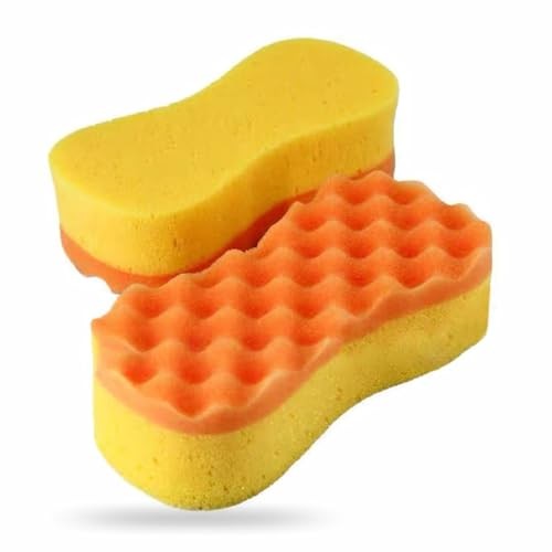 YIKI Dual-Sided Car Wash Sponge with Microfibre and Scrubbing Mesh, Pack of 1 — image 1