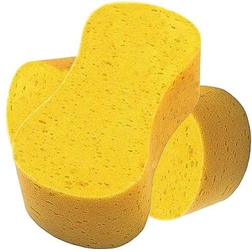 Sumwitum 2-Pack Jumbo Car Sponges, Yellow — image 1