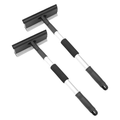 UKCOCO 2-Piece Extendable Windshield Squeegee with Stainless Steel Handle — image 1