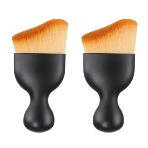 Henyall 2-Piece Car Interior Cleaning Brush Set with Covers — image 1