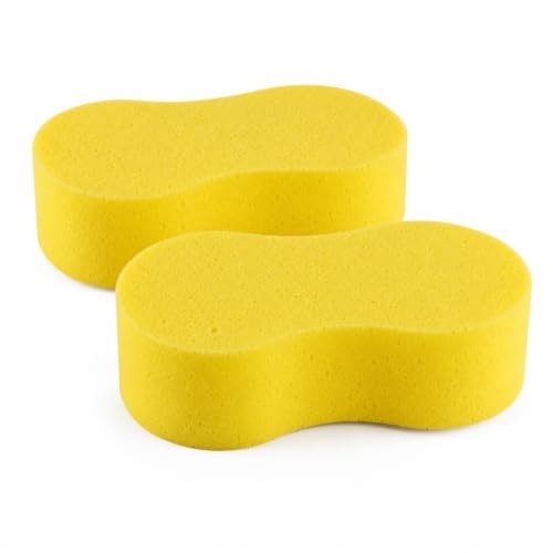 Admygo Large Car Wash Sponges, Yellow, 2 Pack — image 1