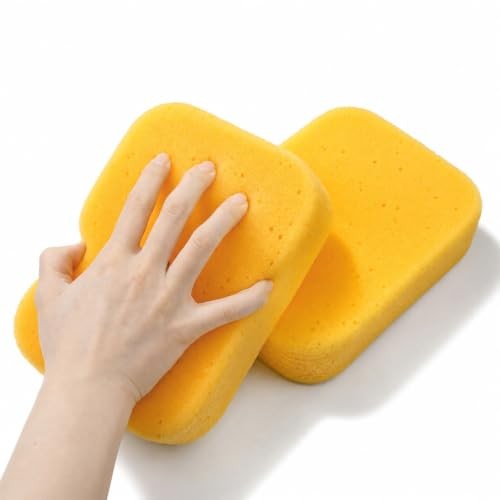 Ymapinc Large Yellow Car Wash Sponges, 2 Pack — image 1