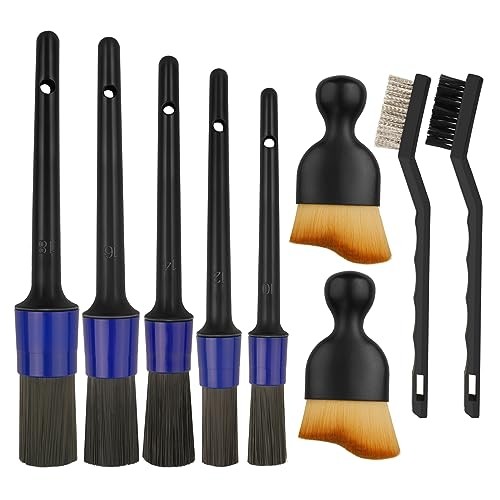 Didilor 9-Piece Car Detailing Brush Set for Interior and Exterior Cleaning — image 1