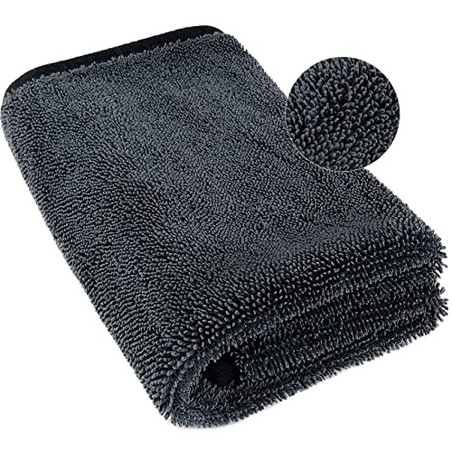 Airlab Black Edged XXL Car Drying Towel, 90 x 60cm, 650GSM Microfibre — image 1