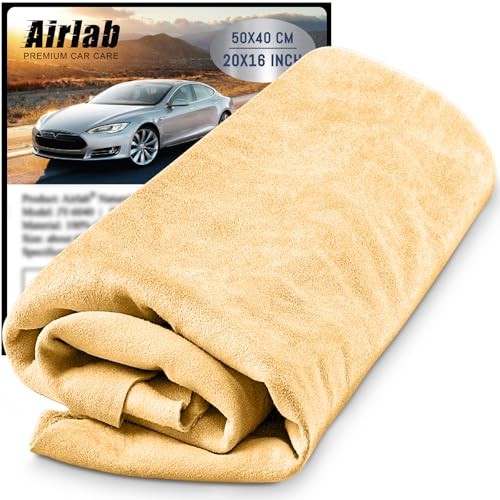 Airlab Natural Chamois Leather Car Drying Cloth, 50 x 40cm, Pack of 1 — image 1