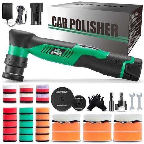 BATOCA S5 White Cordless Mini Car Polisher, Dual Action and Rotary — image 1