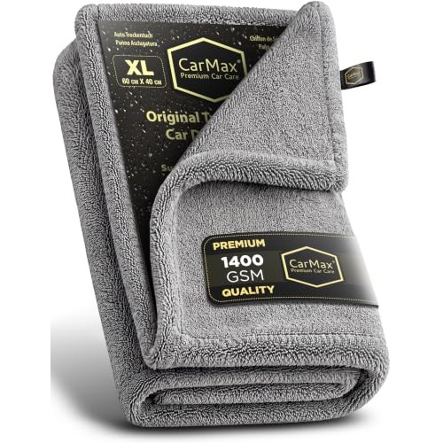 CarMax Premium Car Care XL Twisted Loop Drying Towel, 60 x 40cm, 1400gsm — image 1