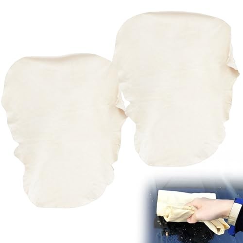 MetalNuts Natural Chamois Leather Cloths, 2 Pack, 40 x 60cm — image 1