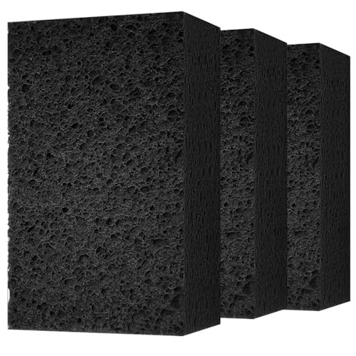 Spunspon Black Car Washing Sponge, 3 Pack, 4 x 6 x 2 Inch — image 1