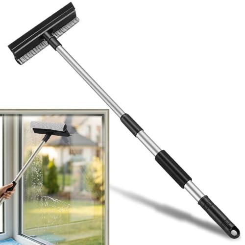 HAPKITCH Extendable Dual-Sided Windshield Squeegee with Stainless Steel Handle — image 1