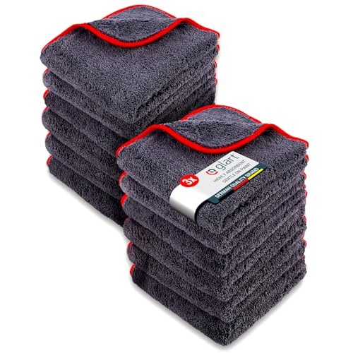 Glart Microfibre Car Drying and Polishing Cloths, 40 x 40 cm, Set of 12 Red — image 1
