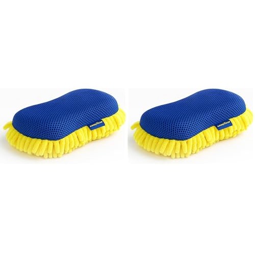 Goodyear 2-in-1 Microfibre Noodle Sponge, Standard Pack of 2 — image 1
