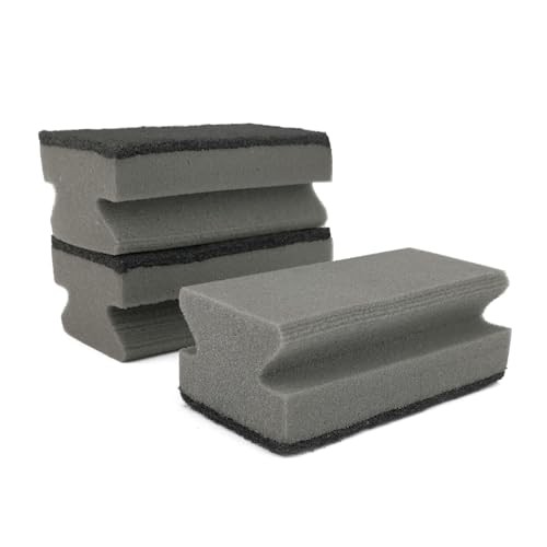 IDEA HOME Grill Cleaning Sponges, 3-Pack, 13 x 7 x 5 cm, Black-Grey — image 1