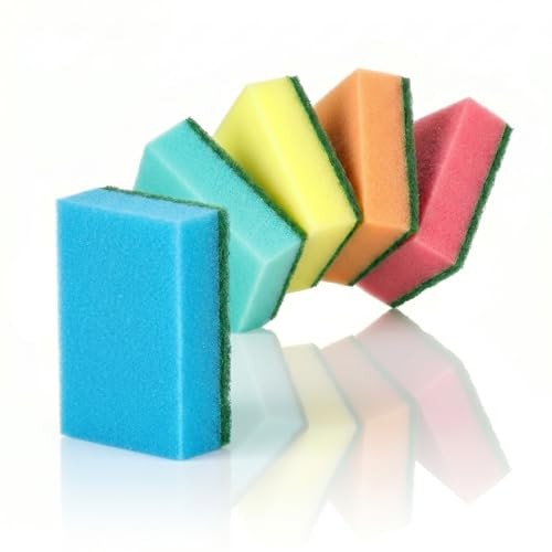 IDEA HOME MAXI Extra-Large Dish Sponges, 5-Pack with Scrub Layer — image 1