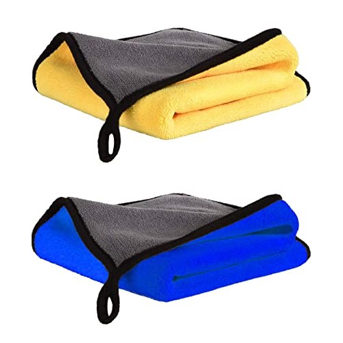 ILLUVA Extra Thick Microfibre Cleaning Cloths, 15.8 x 23.6 Inches, 2 Pack — image 1