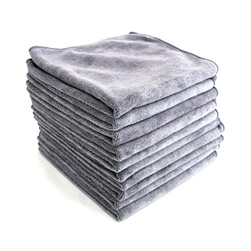 Immaculate Textiles 400GSM Microfibre Car Cleaning Cloths, Grey, Pack of 10 — image 1