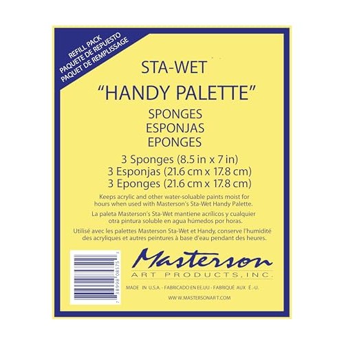 Masterson Sta-Wet Handy Sponge Refill, 3-Pack — image 1