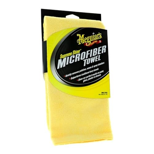 Meguiar's X2010EU Supreme Shine Microfibre Towel, 1 Pack, Yellow — image 1