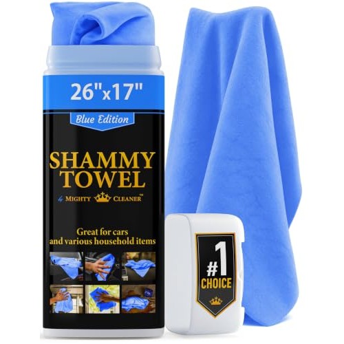 Mighty Cleaner Premium Blue PVA Shammy Cloth, 26 x 17 inch — image 1