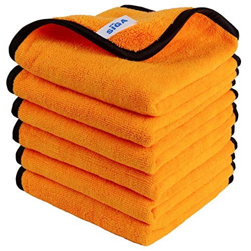 MR.SIGA Professional Microfibre Car Towels, 60 x 40 cm, 6 Pack — image 1
