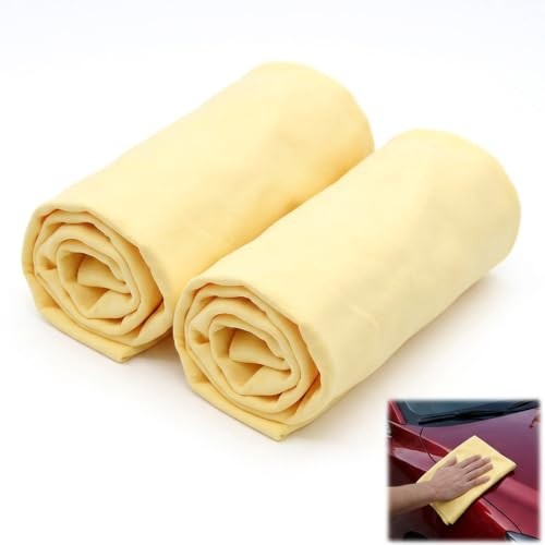 Rndqw 2-Pack Car Chamois Leathers, 40 x 30 cm — image 1