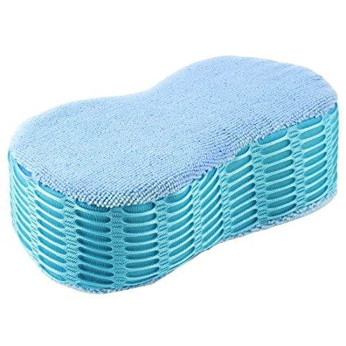 Ruilogod Plush Car Washing and Drying Sponge Pad, Light Blue — image 1