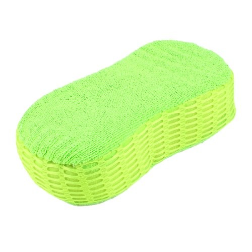 Ruilogod Microfibre Car Washing and Drying Sponge Pad, Green, 21.5 x 11.5 cm — image 1