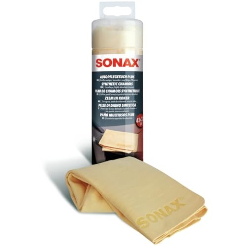 SONAX Car Care Cloth Plus, Single Extra-Large Synthetic Chamois with Resealable Box — image 1