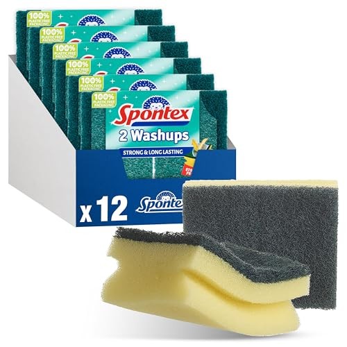 Spontex Washups Sponge Scourers, 12-Pack — image 1