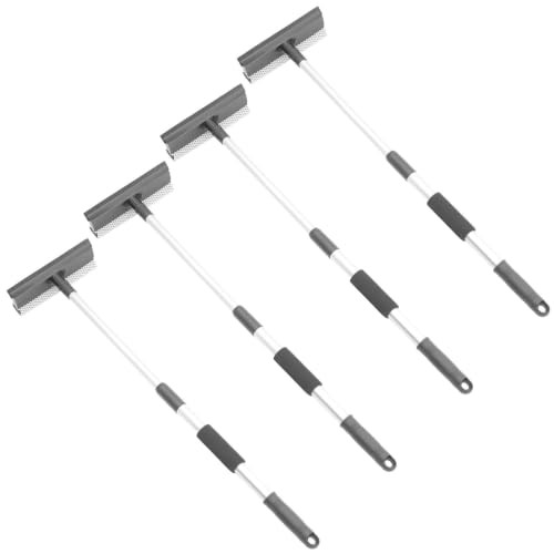 Hemobllo Stainless Steel Telescopic Car Windshield Squeegee, 4-Piece Set — image 1
