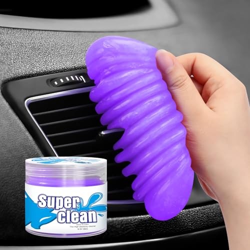 TeSabMi Reusable Car Cleaning Gel for Air Vents, Dashboard and Console, Purple — image 1