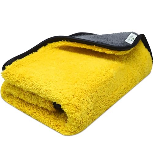 Towelogy Yellow Microfibre Car Drying Towel, Large 40 x 40 cm — image 1