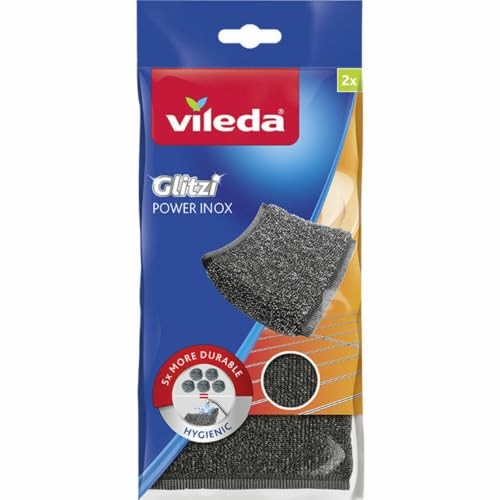 Vileda Glitzi Power INOX Steel Sponges for Stubborn Dirt, 2 Pieces — image 1
