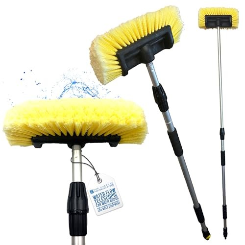 TDBS The Dustpan and Brush Store Water Flow Car Wash Brush with 2 Section Telescopic Handle, 191 cm — image 1