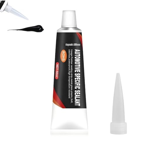 QinZiEn 50ml Black Silicone Sealant for Windscreens, Car Door Seals and Headlights — image 1