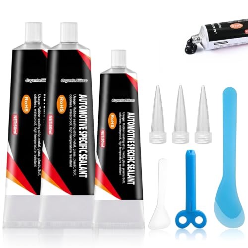 Avvchuy Black Silicone Sealant Kit, 2 x 50 ml and 1 x 30 ml — image 1