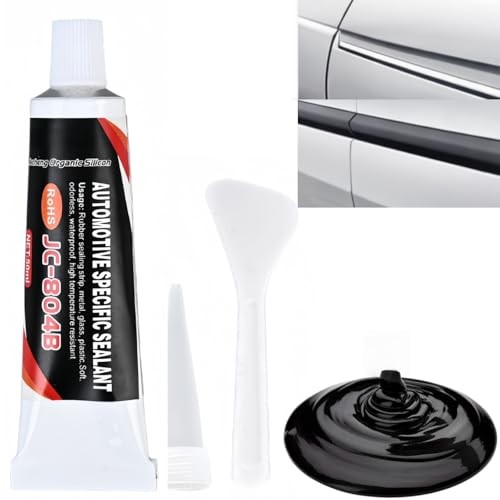 Rushiya Black High-Temperature Silicone Sealant for Windscreens, Windows and Headlights — image 1