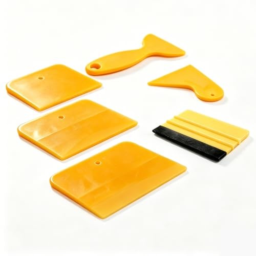 CHFUANANGZH 6-Piece Flexible Car Body Filler Spreader Set, Yellow — image 1