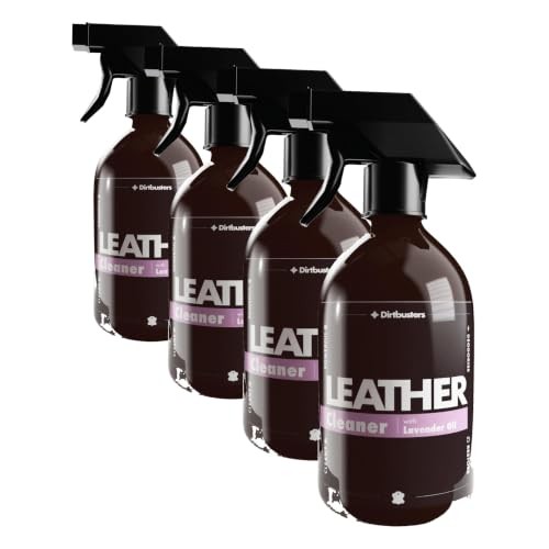 Dirtbusters Leather Cleaner, Restorer & Deodoriser Spray with Lavender Oil, 500 ml Pack of 4 — image 1