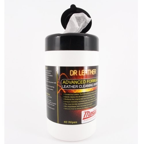 Dr Leather Advanced Leather Cleaner & Conditioner Wipes, 40-Wipe Tub — image 1
