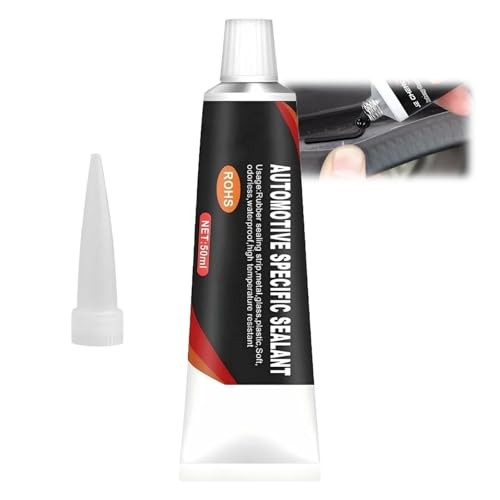 DUSKLYT 50 ml Black Silicone Sealant for Automotive Weatherstrip and Rubber Repairs — image 1