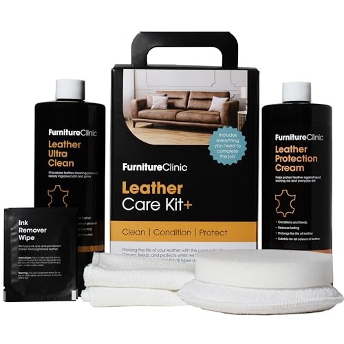 Furniture Clinic Leather Care Kit with 500ml Cleaner and Protection Cream — image 1