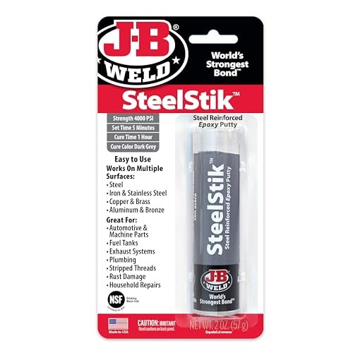 J-B Weld SteelStik Epoxy Putty, Dark Grey, 1 Putty Stick — image 1