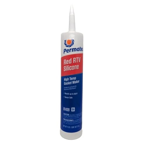 Permatex 81409 High-Temp Red RTV Silicone Gasket, 11 oz — image 1