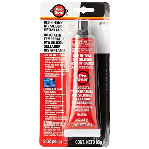 Sealpro 80726 High-Temperature RTV Silicone Instant Gasket, Red — image 1