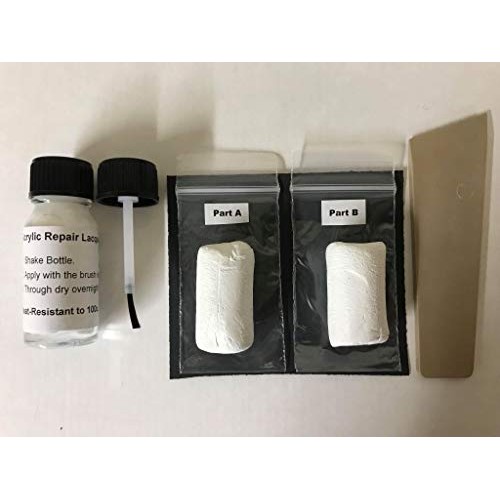 ED Supplies White PVC and Acrylic Wall Panel Epoxy Repair Putty Kit — image 1